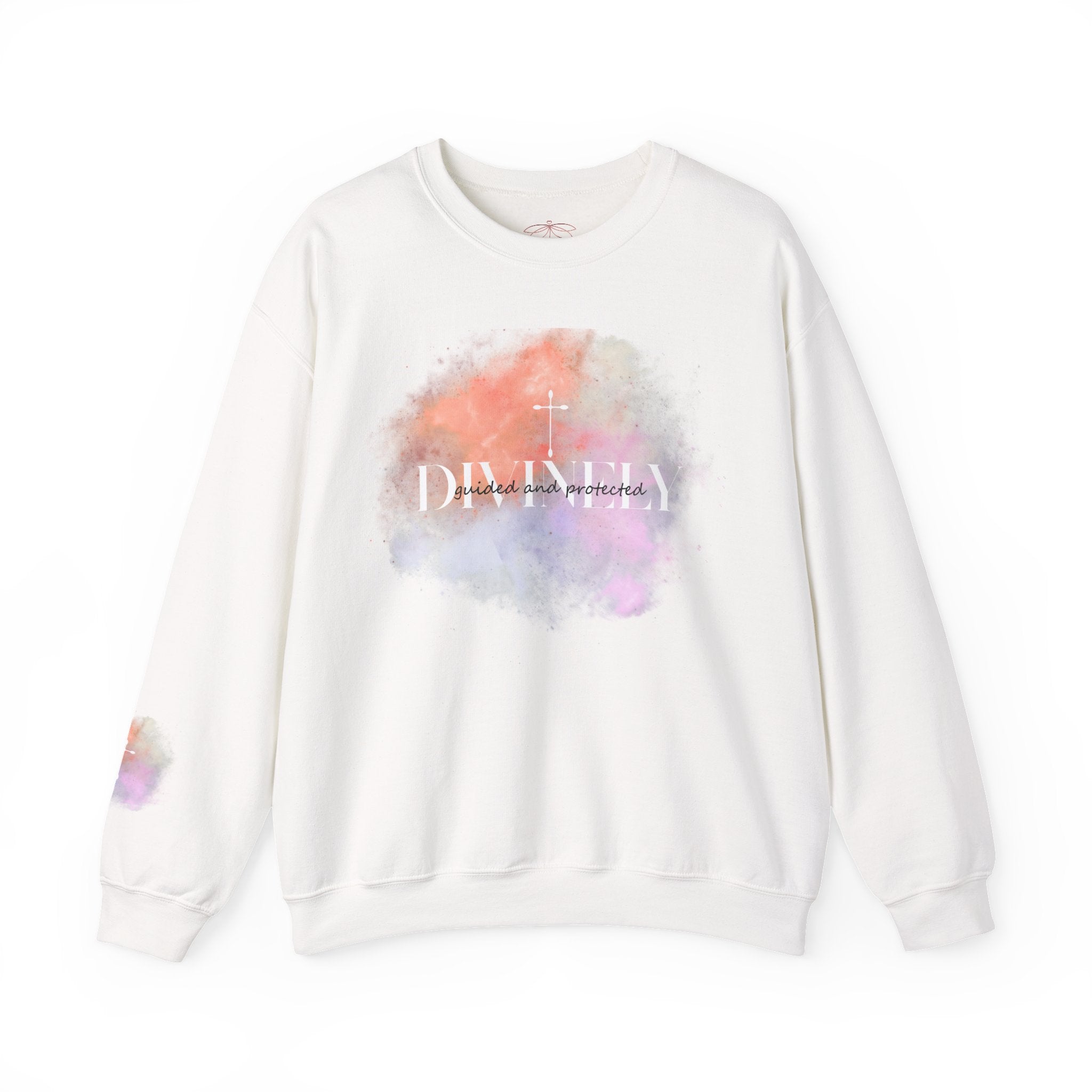 Divinely Guided and Protected – Faith Based Crewneck Sweatshirt Unisex